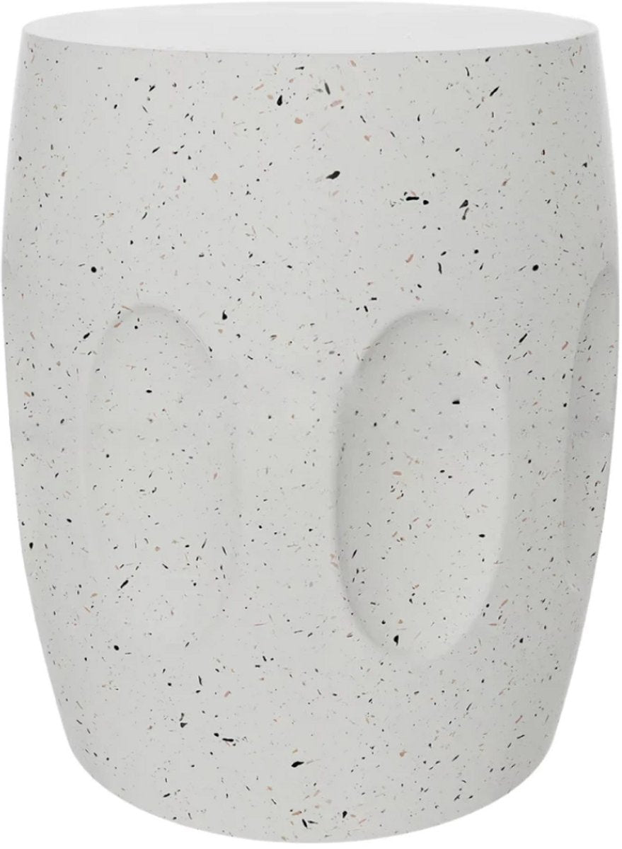 Bijzettafel Opulence - Betonnen Bijzettafel - Voor Tuin, Balkon of Woonkamer - Decoratief Accent met Faux Terrazzo - Lichtgewicht en Uniek Design