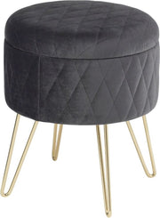 Bolt Edge Velvet Barkrukken - Zwart - Ergonomisch - Met Rugleuning - Set van 2 - Zithoogte 59-81cm
