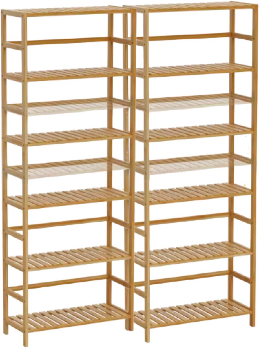 Bamboe Plantenstandaard - 161cm - Plantenrek - Plantentafel - Voor binnen & buitengebruik - Bloempothouder - Metaal