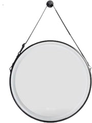 Ronde spiegel met verlichting - 80cm - Voor Badkamer, Make-up & Wandmontage - Dimbaar licht met voorruitverluchting - Zwart