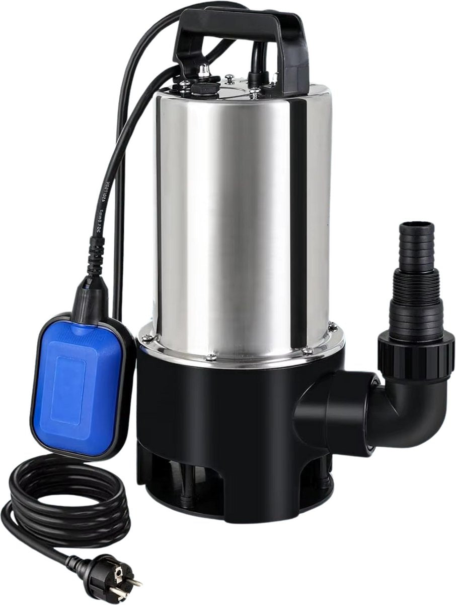 Dompelpomp - Waterpomp Vuil water - Elektrisch Tuinpomp met 16.500 L/u 1100 W vermogen - Groen