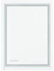Badkamerspiegel Luvio - Met RGB verlichting - 60x80cm - Rechthoekig - Voor Badkamer, Make-up & Wandmontage - Dimbaar licht