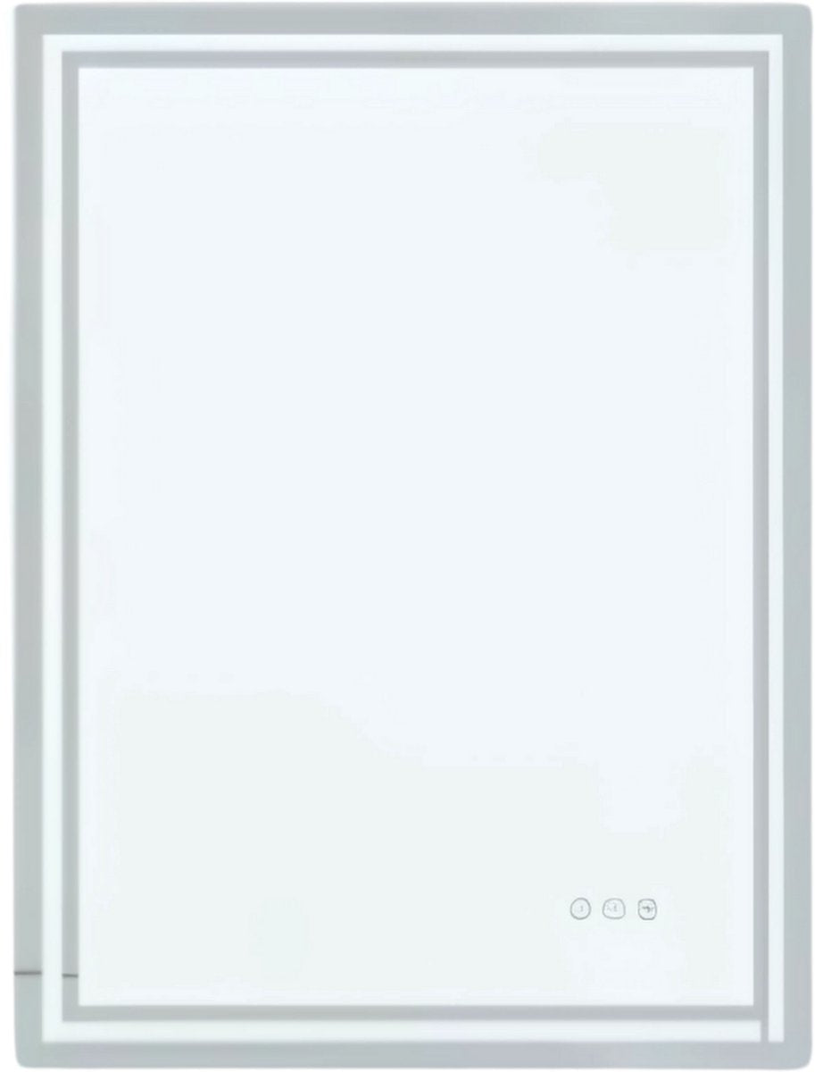 Badkamerspiegel London - Met verwarming en LED verlichting - Geen condens - Spiegel voor badkamer - 70x50cm