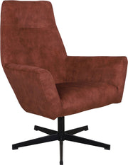 Bolt Edge Velvet Fauteuil - Rustic - Voor binnen - Met hoofdkussen - Loungezetel stijl