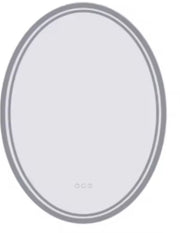 Ovale Wandspiegel - Zilver - Spiegel - Met verlichting - Badkamer - 70x50cm