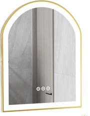 Badkamerspiegel Madrid - Met verwarming en LED verlichting - Geen condens - Spiegel voor badkamer - 90x60cm