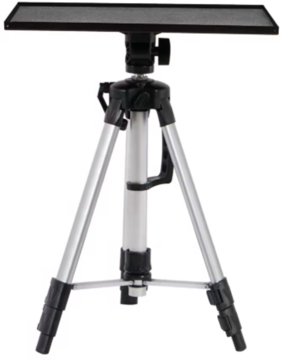 Beamerstandaard Tavien - Projector statief - Projectorstandaard met dienblad - Voor Beamer, Laptop of Presentaties - In Hoogte Verstelbaar en opvouwbaar
