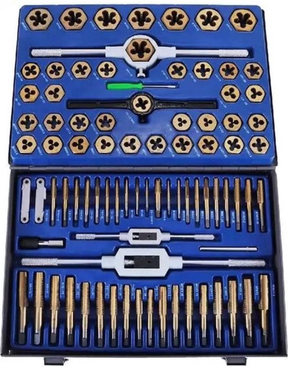 Tappen Set - Blauw - 86 Stuks - Inclusief Tappendoos