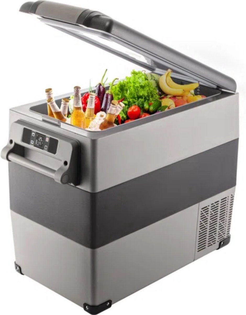 Koelbox XL - 55L - 60 Blikjes - Koeltas - Elektrisch - Oplaadbaar - Vriescombinatie - 220V - Camping, Auto, Caravan