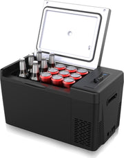 Happyment® Luxe koelbox 22L - Elektrisch - Camping - Auto, vrachtwagen - DC 12V/24V - AC 100V/240V - Koelt en verwarmt