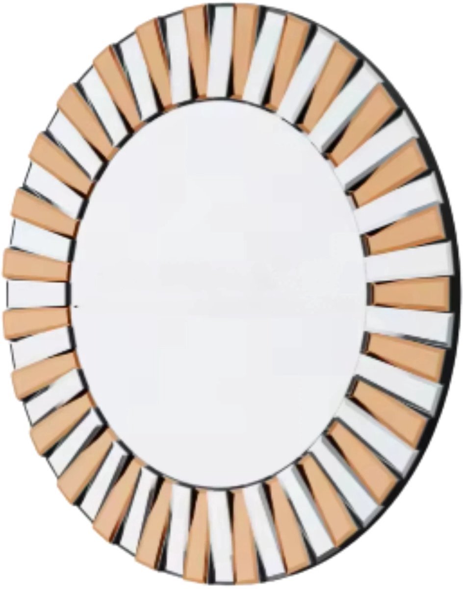 Opulence Elegante Spiegel - Ronde wandspiegel - 80cm - Zonder verlichting - Woonkamer
