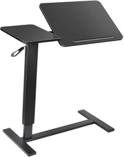 Zit-sta-bureau - Bedtafel - Laptoptafel - Bijzettafel - Voor woonkamer, slaapkamer of slaapzaal - In hoogte verstelbaar - Zwart