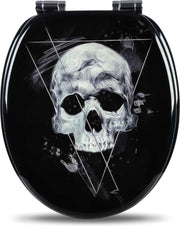 Happyment Antibacteriële Toiletbril Skull - Toiletbrillen - Met Softclose - Universeel - WC Bril – Toiletzitting