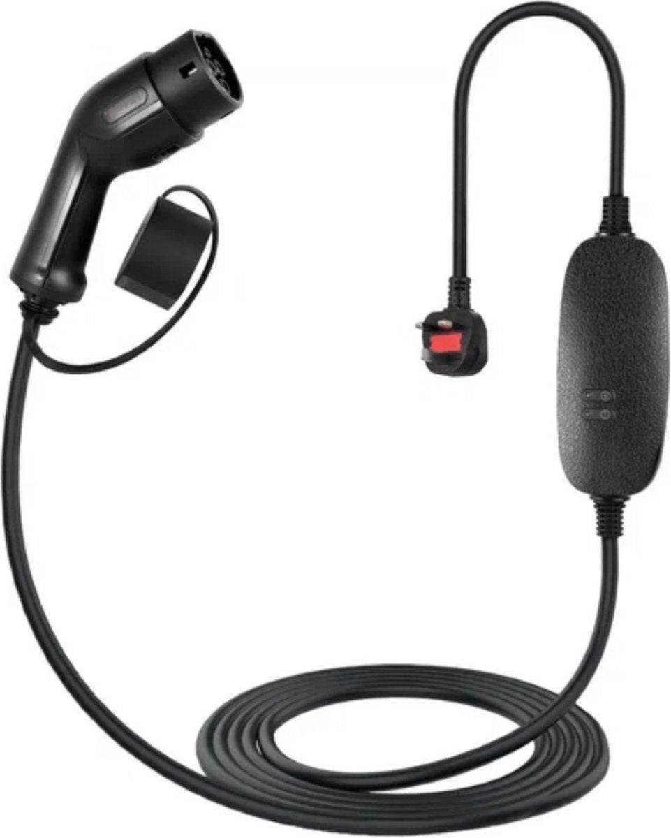 Mobiele Auto laadkabel PRO - Thuislader - Type2 - 6m Kabel - 10A-lader met CEE 32-stekker - 2,3kW - Voor Elektrisch Voertuig (16A/20A/24A/32A)