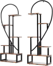 Plantenstandaard Hartvormig Fioren - Plantenrek - Plantentafel - Voor binnen & buitengebruik - Bloempothouder - Bamboe - Zonder verlichting