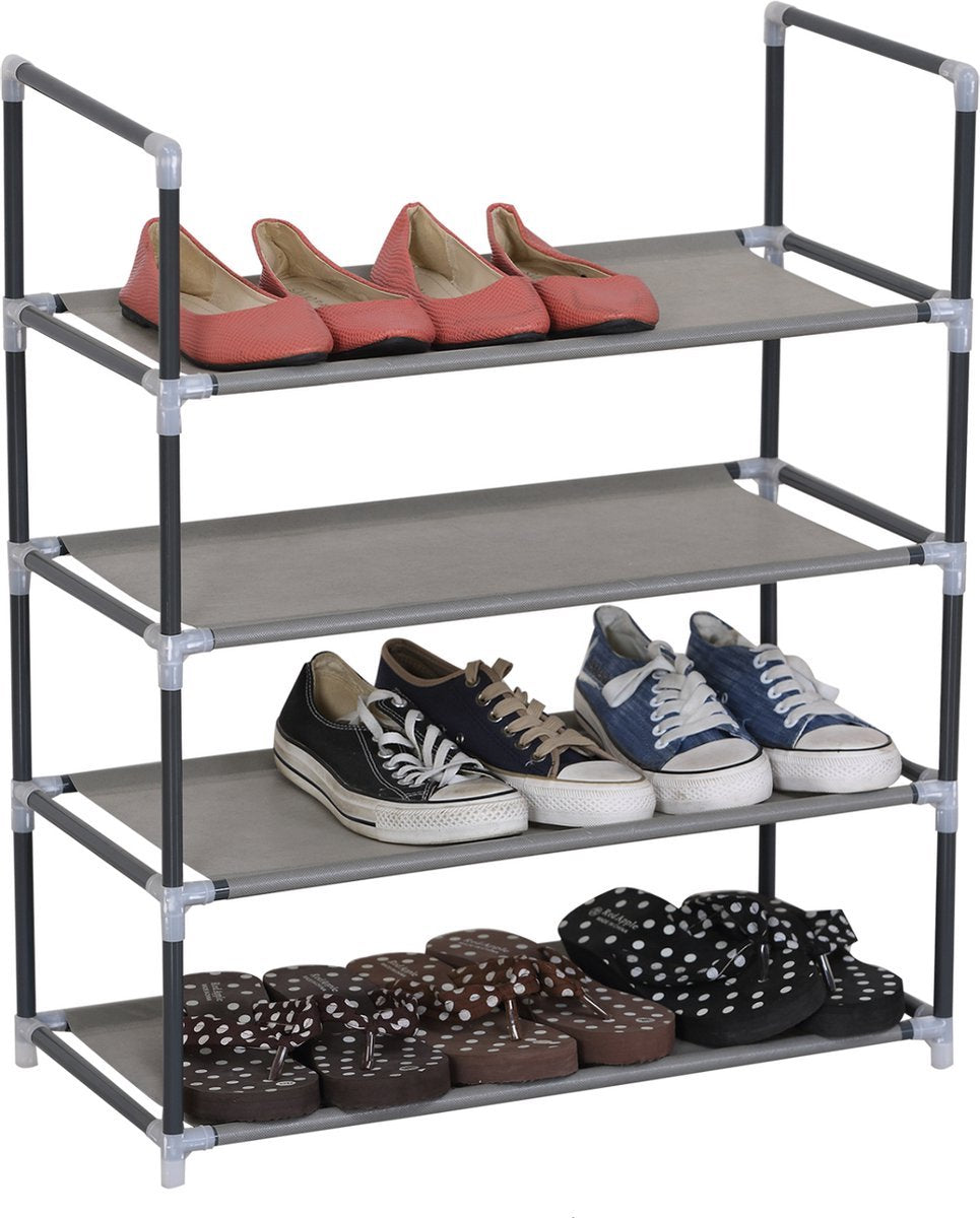 Schoenenrek - Grijs - Voor 8 tot 12 paar schoenen