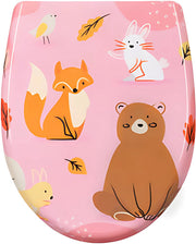 Antibacteriële Toiletbril Animal - Met Softclose - Universeel - Toiletbrillen met print - WC Bril - Toiletzitting