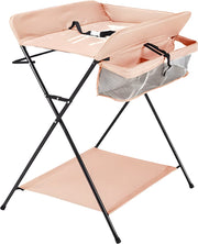 Babyverschoontafel – Verzorgingstafel - Opvouwbaar voor kinderkamer – Stabiel en veilig met opbergruimte – Max. draagvermogen 15 kg – Khaki - Zonder wielen