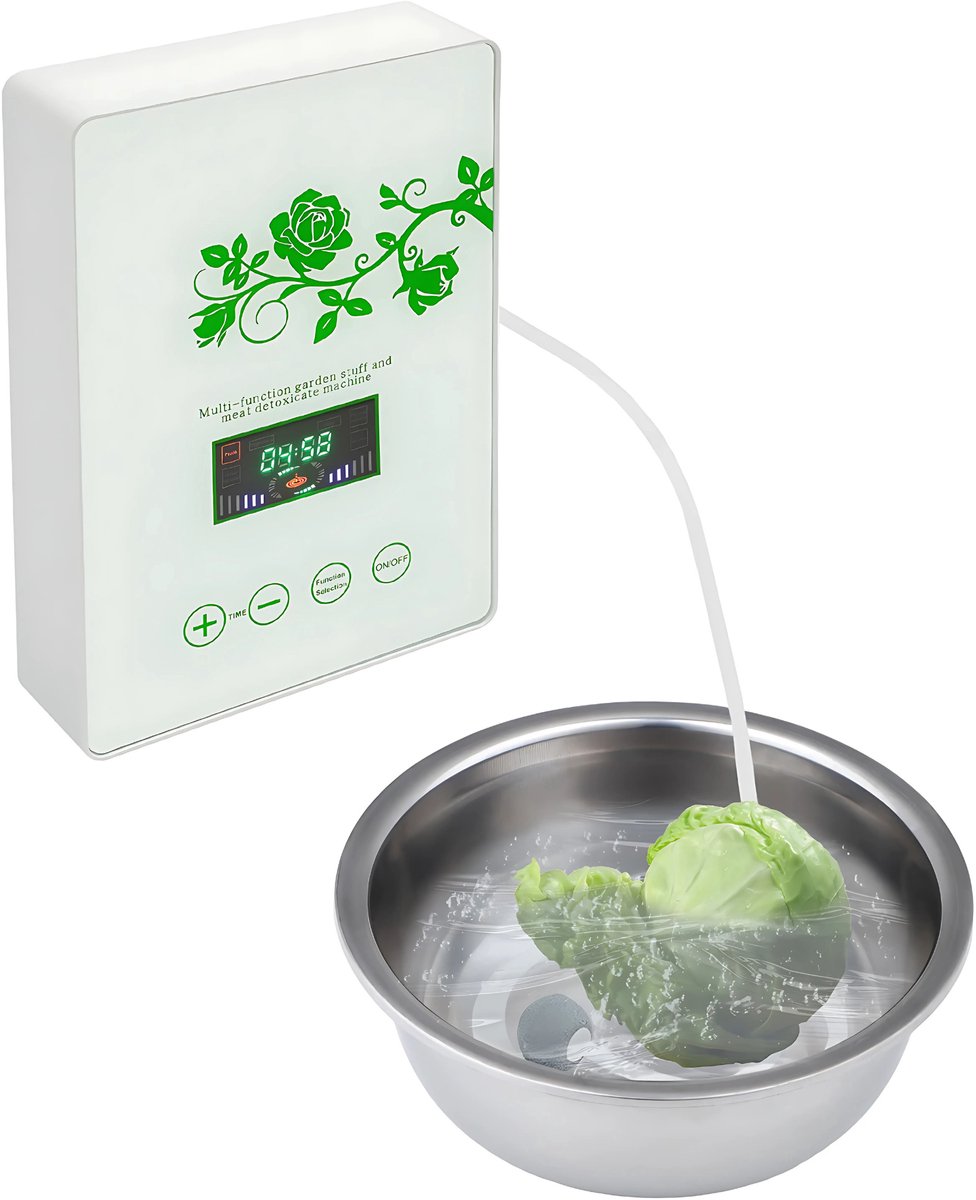 Ozon Sterilisator met Touchscreen - 3-Sec. Snelselectie - Voor Reinigen van Fruit, Groenten & Vlees - Geurverwijdering & Desinfectie