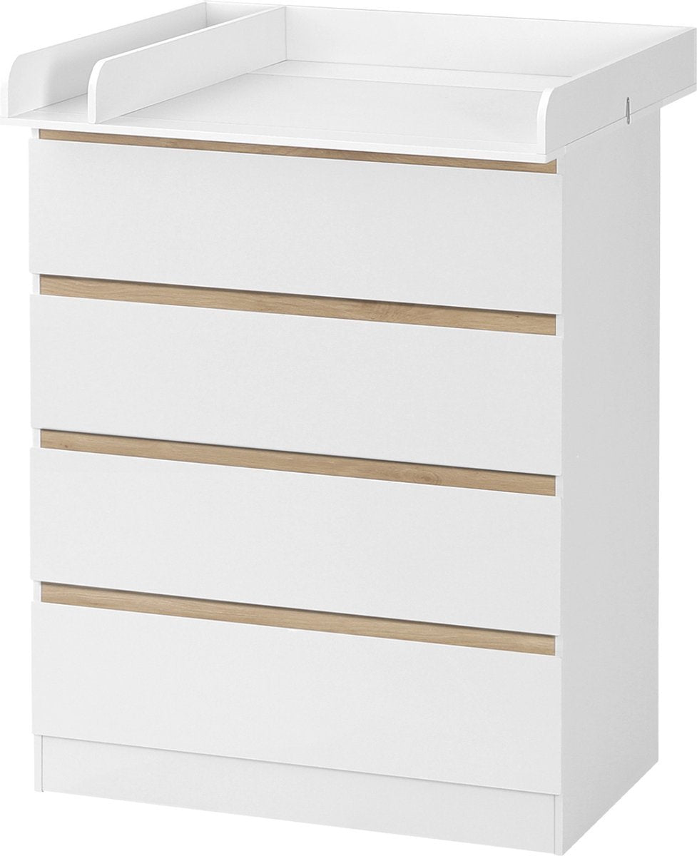 Commode Kast - Ladekast - Verzorgingstafel - Aankleedtafel - Wit