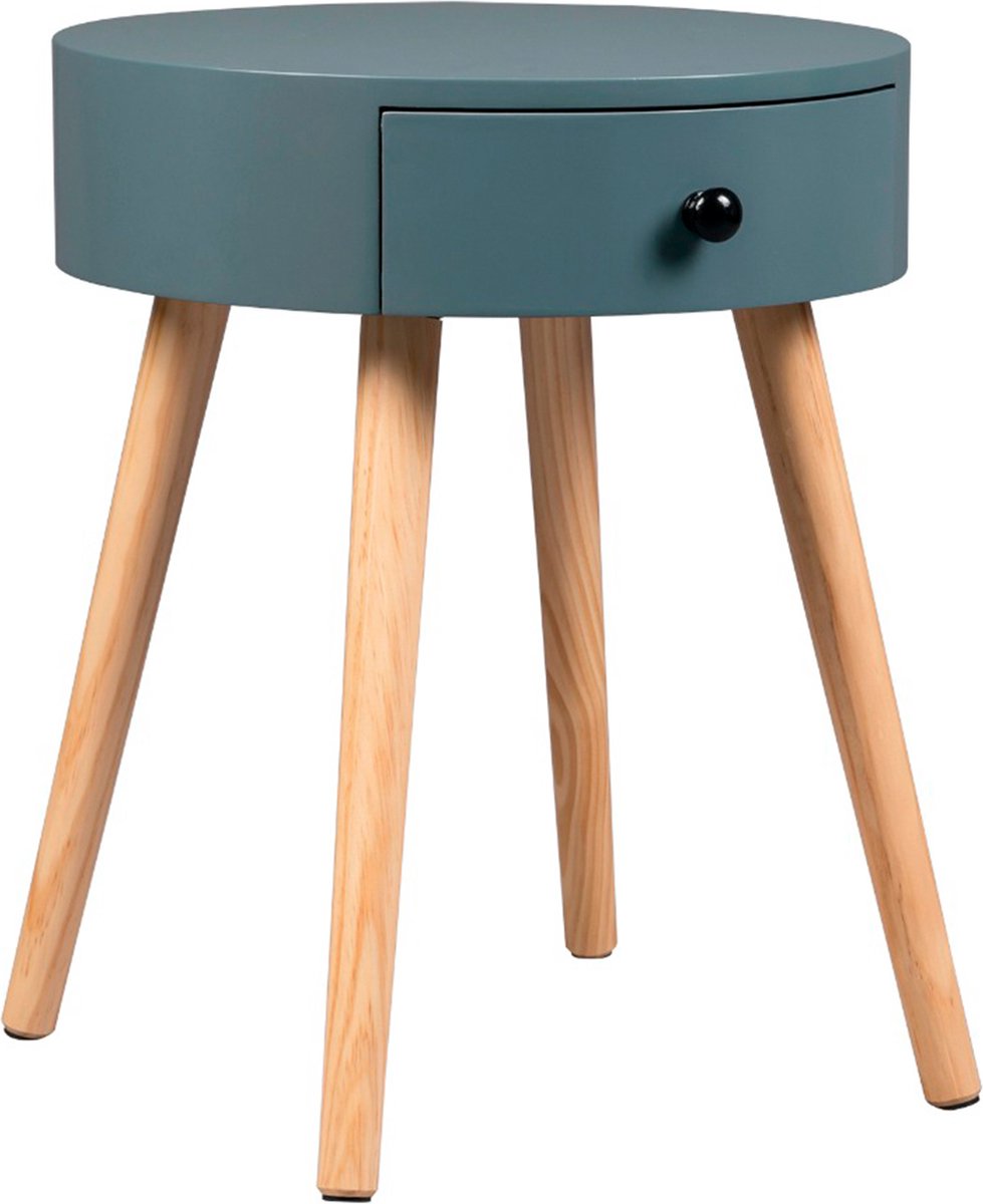 Happyment Ladekastje modern - Nachtkastje - Slaapkamer - Bureau - Kantoor - Ladekast Hout - Grijs - 38x38x48cm