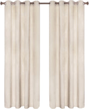 Happyment Gordijnen set Vida 2 stuks - Beige 140x225cm - Verduisterend - met Plooiband - Fluweel Isolerend