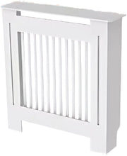 Radiatorombouw - 78x92 cm - Ombouw rooster - Verticale panelen - MDF - Stijlvol - Wit