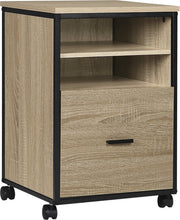 Bolt Edge Luxe Archiefkast - Op Wielen - Dossierkast van Hout - Bureaukast en Ladeblok - Lichtbruin - 40x40x60cm