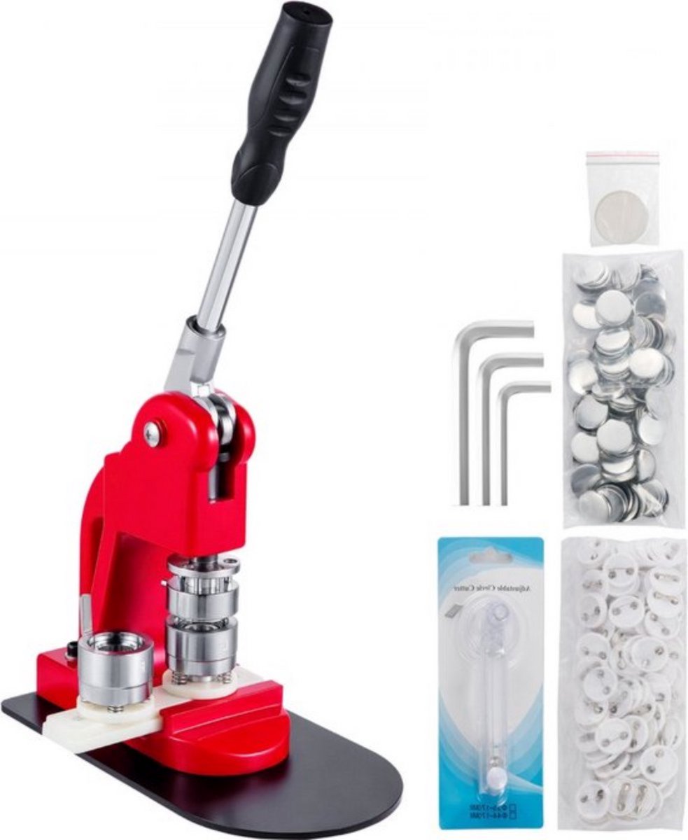 Knopenmachine PRO - Button Press machine 25 mm - Inclusief 1000 Buttons