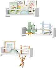 Set van 3 Wandplanken - Boekenrek - Wandrek - Voor Woonkamer, Slaapkamer of Kantoor - DIY Ambachten & Foto Opslag - Hangende Planken voor Home Decor