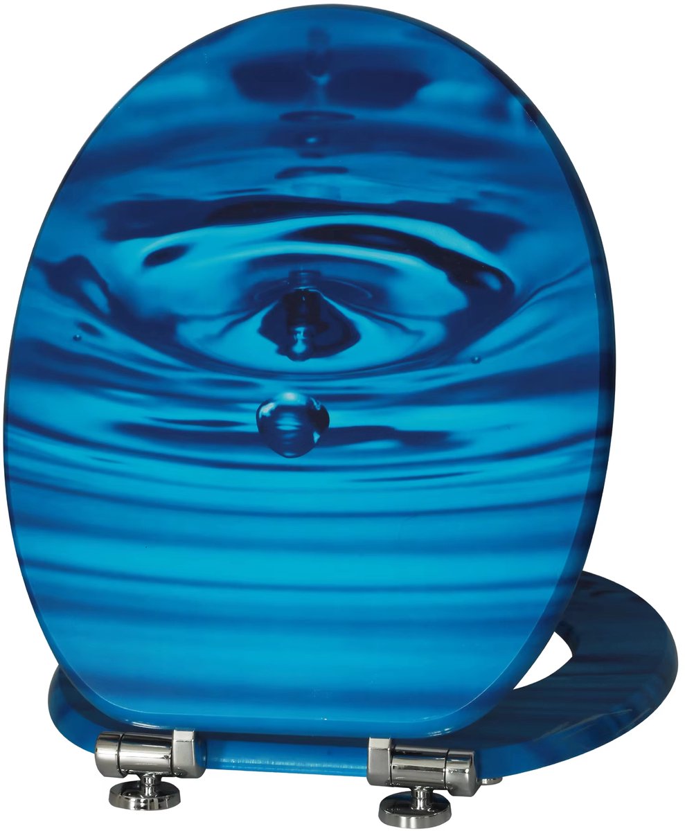 WC-bril - Toiletbril – Voor Toilet & Badkamer – Soft-Close – Duroplast - Blauw