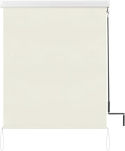 Happyment Rolgordijn met crank - Beige - 100x240cm - Rolgordijnen verduisterend - Luxaflex - Waterafstotend - Isolerend - Zonder of met boren - Voor balkon