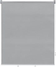 Happyment Modern Rolgordijn Grijs - 100x240cm - Rolgordijnen verduisterend - Luxaflex - Waterafstotend - Isolerend - Zonder of met boren grijs