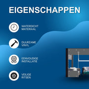 Zeildoek 300x400cm - Verranda - Dekzeil - Overkapping - Voor Terras, Pergola & Tuinhuis - Waterdicht - Wind - Donkergrijs - HAPPYMENT