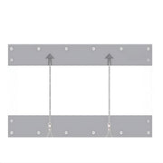 Zeildoek 300x400cm - Verranda - Dekzeil - Overkapping - Voor Terras, Pergola & Tuinhuis - Waterdicht - Wind - Donkergrijs - HAPPYMENT