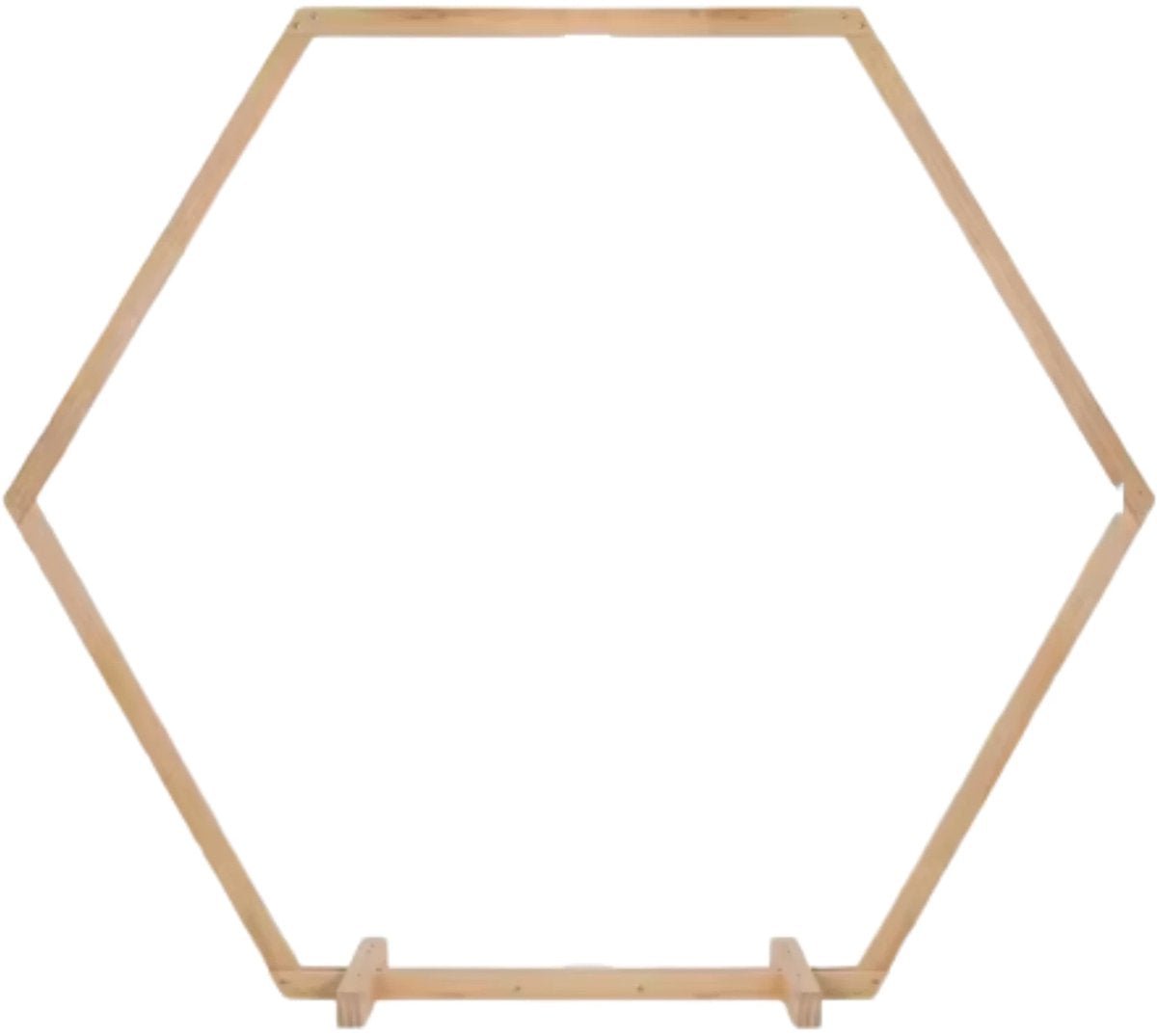 Zeshoekige rozenboog - Voor Bruiloften, ceremonies en feestdecoratie - Decoratie - Backdrop frame - Versiering accessoires - 230cm - HAPPYMENT