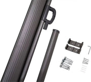 Zijluifel Fioren - Windscherm - Tuinschem - Zonnescherm - Intrekbaar - Voor Tuin, Buitenzwembad, Patio & Terras - Zwart - 3x1.8m - HAPPYMENT