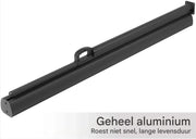 Zijluifel Fioren - Windscherm - Tuinschem - Zonnescherm - Intrekbaar - Voor Tuin, Buitenzwembad, Patio & Terras - Zwart - 3x1.8m - HAPPYMENT