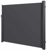 Zijluifel - Windscherm - Tuinschem - Zonnescherm - Intrekbaar - Voor Tuin, Buitenzwembad, Patio & Terras - Zwart - 3x1.6m - HAPPYMENT