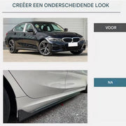Zijrokken Verlenging - Koolstofvezel Look - Voor BMW 3 Serie G20/G28 M Sport (2019-2023) - Performance Accessoire - HAPPYMENT