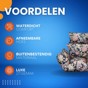 Zitkussen voor egg hangstoel - Waterdicht - Zwart - Voor Egg chair - Tuinschommel & Terras - Afneembaar en Wasbaar - HAPPYMENT