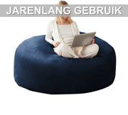 Zitzak Volwassenen – Loungestoel - Voor Slaapkamer & Balkon – Blauw - HAPPYMENT