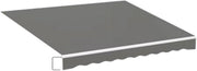 Zonneschermdoek 250x200cm - Vervangend Stof 420D Oxford - Schaduwdoek - Luifeldoek - Zonwering - PU coating - Grijs - HAPPYMENT