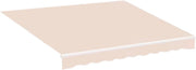Zonneschermdoek 300x250cm - Vervangend Stof 420D Oxford - Schaduwdoek - Luifeldoek - Zonwering - PU coating - Beige - HAPPYMENT
