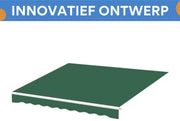 Zonneschermdoek Opulence - 250x200cm - Vervangend Stof 420D Oxford - Schaduwdoek - Luifeldoek - Zonwering - PU coating - Donkergroen - HAPPYMENT
