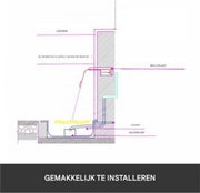 Zwembad fontein milano - 122 cm - RGB LED verlichting - Waterval - RVS - Met Connector Slang Klem PTFE Tape - HAPPYMENT