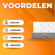 Zwembad fontein milano - 30 cm - Blauwe LED verlichting - Waterval - RVS - Met Connector Slang Klem PTFE Tape - HAPPYMENT