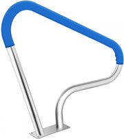 Zwembad leuning - Zwembadleuning accessoires - RVS Rail Steunbalk - 98,9x81,3 cm Leuning - Afrit tot 113 kg - HAPPYMENT