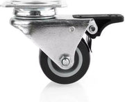Zwenkwielen met rem - Set van 4 - 50 mm - Set van 4 - Transportrollen - Zware wielen - 30KG - HAPPYMENT