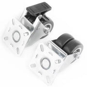 Zwenkwielen met rem - Set van 4 - 50 mm - Set van 4 - Transportrollen - Zware wielen - 30KG - HAPPYMENT